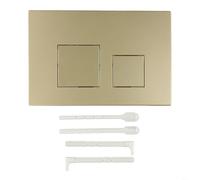 Piastra di scarico a doppio pulsante per WC, struttura cromata, accessorio per il bagno, per GEBERIT Sigma01 / Sigma20 / Sigma21 / Sigma30 / Sigma50 UP300 (oro)