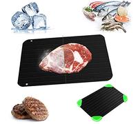 Piastra di scongelamento rapido degli alimenti, con fessura e 4 tappeti, senza elettricità, forno a microonde, acqua calda/scongelamento rapido adatto a pesce/carne/alimenti surgelati (29,5 x 20,8 x