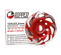Piastra di segmento di diamanti per rettifica in calcestruzzo singolo L 125x22,2 mm