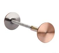 Piastra di sicurezza per fori della porta in lega di zinco, scudo antifurto per fori da 8-25 mm, resistente per la casa, 30 mm, bronzo rosso, bronzo argento, bronzo (bronzo rosso)