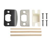 Piastra di sicurezza per serratura della porta con spessore distanziale per kit di riparazione per serratura della porta, piastra di sicurezza di tipo D in acciaio inossidabile compatibile con Inte