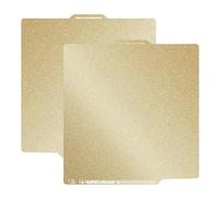 Piastra Di Stampa Su Entrambi i Lati, Pet+ Peo Bambu Lab Build Plate 257x257mm, 3D Double-Sided Stampa In Acciaio a Molla, Per Bambu Lab X1 X1C X1E P1P P1S A1 (Golden texture PEI)