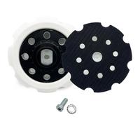 Piastra di supporto da 5 pollici, 8 fori, piastra di supporto per lucidatrice con vite M8 197922-4, compatibile con Makita PO5000C PO6000C DPO500Z DPO600Z DPO600TKX1 lucidatrice orbitale XOP02Z