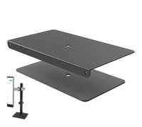 Piastra di supporto in acciaio - Adattatore morsetto da scrivania, rinforzo per monitor | Supporto fragile superiore, rinforzo dello stabilizzatore C-Clamp, strumento di fissaggio superficiale