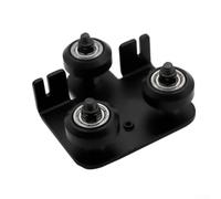 Piastra di supporto posteriore per estrusore per 3, per CR-10 e per stampanti 3D Mega, parti di fissaggio dell'ugello con 3 pulegge, struttura in lega metallica, 140 x 80 x 30 mm, nero