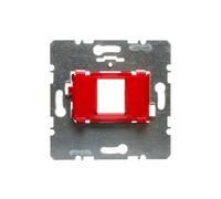 Piastra di supporto singola con Berker rosso R.1/R.3 454001