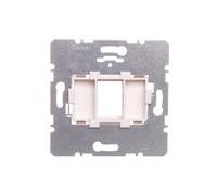 Piastra di supporto singola con elemento bianco Berker 454002