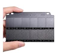 Piastra di Texture per Erosione da Scintilla, Campione RiferimentoTester | Vdi 3400, Valori Ra/Rt e Angoli di Sformo, Per Ispezione della Rugosità Superficiale della Pelle degli Stampi(black)