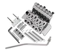 Piastra Di Trazione Per Corde Vibrato Ponte A Doppio Vibratore Per Chitarra Elettrica(Silver)