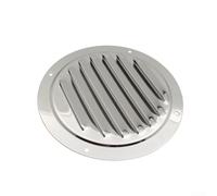 Piastra di ventilazione rotonda in acciaio inossidabile 316 con design a feritoia per un'efficace uscita dell'aria e resistenza alla ruggine, con 3 fori di fissaggio da 5 mm compatibili con bulloni da