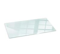 Piastra di Vetro Temperato per Camino 125x50 cm Resistente a Scintille e Graffi Premium Design Elegante e Sicuro Protezione del Pavimento dal Calore Transparent