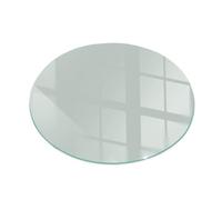 Piastra di Vetro Temperato per Camino ⌀ 90 cm Protezione del Pavimento dal Calore Resistente a Scintille e Graffi Design Elegante e Sicuro Premium - Colore Verde chiaro