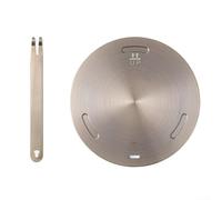 Piastra diffusore di calore a induzione in acciaio inossidabile, disco riscaldante uniforme per stufe a gas ed elettriche, protegge le pentole dalla fiamma diretta, design elegante oro rosa (160 mm)