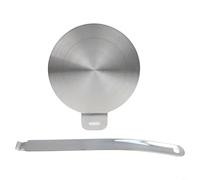Piastra diffusore di calore in acciaio inossidabile per piano cottura a induzione Piastra convertitore di distribuzione del calore Adattatore per pentole con opzioni di dimensioni multiple 13 cm 20 cm