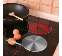 Piastra diffusore di calore in acciaio inox per piani cottura a induzione 13 cm