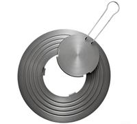 Piastra diffusore di calore in alluminio per fornello a gas, 20 cm, 24 cm, 28 cm, ispessita, 4 mm, 6 mm, base antiscivolo, distribuzione uniforme del calore, domatore di fiamma per pentole e padelle