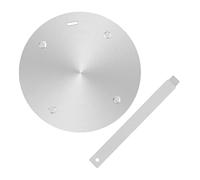 Piastra Diffusore di Calore per Induzione in Acciaio Inox | Piattello a Induzione, Argento, Facile da Pulire e Riporre, Pratico per Piano Cottura