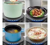 Piastra diffusore di calore per piano cottura a gas con manico in alluminio