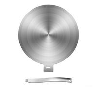 Piastra diffusore di calore per tutti i piani cottura a induzione, realizzata in acciaio inox (13 cm)