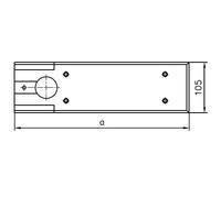 Piastra dormakaba 308 mm per BTS 75 V
