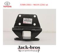 Piastra e bullone gancio traino rimorchio originale Toyota OEM 03-21 4Runner ...