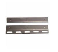 Piastra e Contropiastra in acciaio inox di fissaggio per lamelle in PVC e Tende a Strisce (Lunghezza 20 CM.)