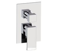 Piastra e leva Paffoni Level 2 vie quadra cromata LESBOX018CR