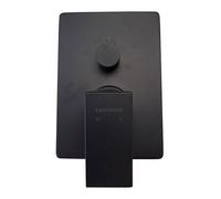 Piastra e leva per doccia Teorema Pillar 2-3 vie nero opaco 9K019BB-001