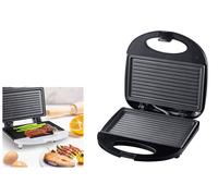 Piastra Elettrica 1000W Bistecchiera Antiaderente Griglia Cucina Sandwich Toast