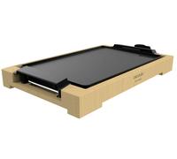 Piastra elettrica Cecotec Tasty and Grill 2000 in bambù - 2000W - Struttura in bambù - Antiaderente - Termostato regolabile - Lavabile in lavastoviglie - Include spatola - 375x245 cm - Colore legno ch