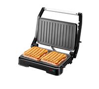 Piastra elettrica con griglia 850 W nero