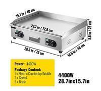 Piastra elettrica da appoggio con macchina for barbecue for barbecue con griglia piatta in acciaio inossidabile a cassetto for cucinare da campeggio all'aperto Per uso commerciale