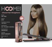 Piastra Elettrica Infrarossi Display Lcd per Capelli Wet & Dry Calore Rapido 50W