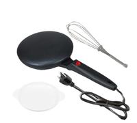 Piastra elettrica per crepe rotonda per crepes - Crepe Maker rotonda, macchina per crepe portatile 600 W | Teglia per pancake antiaderente con controllo termostatico da 7,87 pollici per la casa con