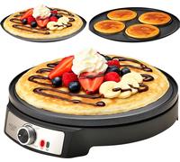Piastra Elettrica per Crepes e Pancake da 30cm DoubleFace 1600W ADLER AD3093