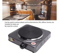 PIASTRA ELETTRICA PORTATILE 1000W MAX 500°C PER UFFICIO CAMPEGGIO ETC.
