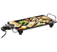 PIASTRA ELETTRICA PRINCESS 102300 TABLE GRILL PRO, Potenza 2000 W, Contenitore olio antiaderente, Compatibile per lavastoviglie, NERA / METALLO