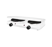 PIASTRA ELETTRICA SENCOR SCP 2271WH-EUE4 a Infrarossi Portatile 2 Zone 3200W, Assorbimento potenza 3.7 kW, Zone di cottura 2, Dimensione prima piastra di cottura 18 cm, Bianco, Nero