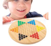 Piastra Esagonali Di Pettinatura - Finitura In Legno Liscio, Layout Di Perle Multicolore | Logica Tradizionale, Configurazione Del Gioco Multiplayer Perfetta Durante Le Riunioni, Il Divertimento