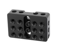 Piastra Espansione In Miniatura Compatibile Con Hot Shoe Universale Per Montaggio Fotografia In Metallo Con Per Vite Da 1/4 Base Multiforo Espansione