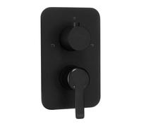 Piastra esterna per box miscelatore Idrostile Rodas Arlia nero opaco Nero opaco
