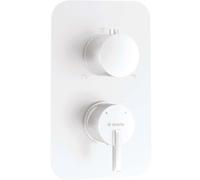 Piastra esterna per box miscelatore Idrostile serie Limonar bianco opaco Bianco opaco