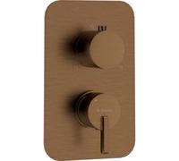 Piastra esterna per box miscelatore Idrostile serie Limonar bronzo spazzolato Bronzo spazzolato