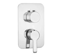 Piastra esterna per box miscelatore Idrostile serie Rodas cromo lucido Cromo