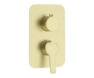 Piastra esterna per box miscelatore Idrostile serie Rodas oro spazzolato Oro spazzolato