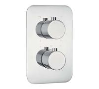 Piastra esterna per box termostatico Idrostile serie Batabanó cromo lucido Cromo