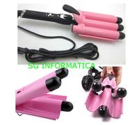 PIASTRA f11 CAPELLI ONDULATI A TUBO ONDE ARRICCIACAPELLI triferro 3 tubi onda