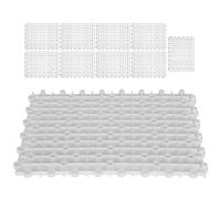 Piastra filtrante inferiore divisoria per pannello isolante multifunzione per acquario da 10 pezzi (Bianca)