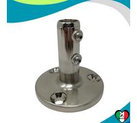 Piastra fissaggio a pavimento per ringhiera d.32 mm