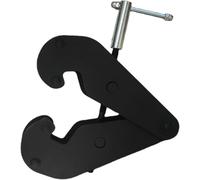 Piastra for rotaia in lega, trave a I verticale, morsetto for rotaia nero, gancio ad alta resistenza, design che consente di risparmiare manodopera(5T)